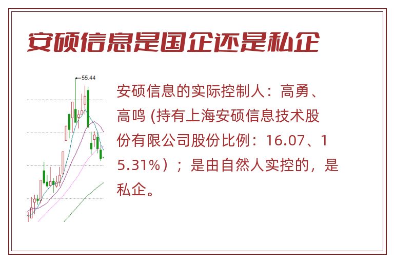 安硕信息是国企还是私企