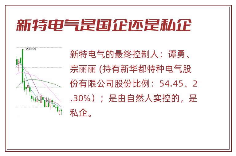 新特电气是国企还是私企