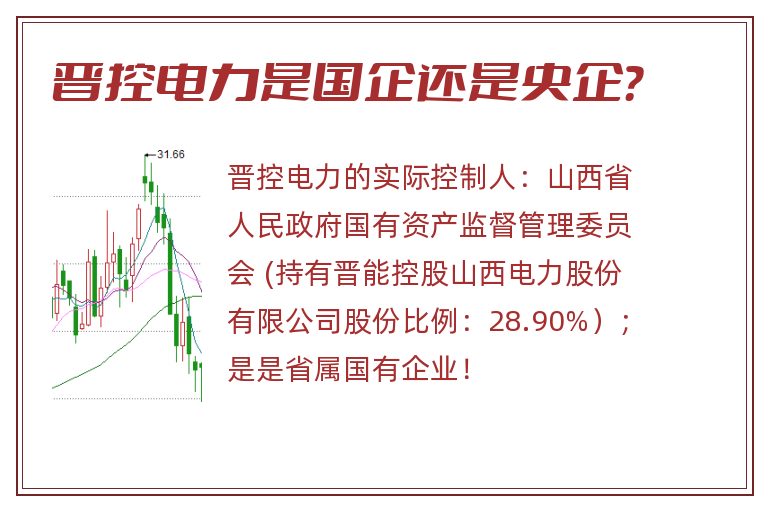 晋控电力是国企还是央企？