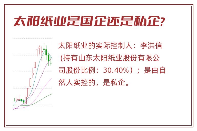 太阳纸业是国企还是私企?