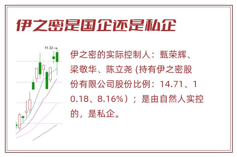 伊之密是国企还是私企