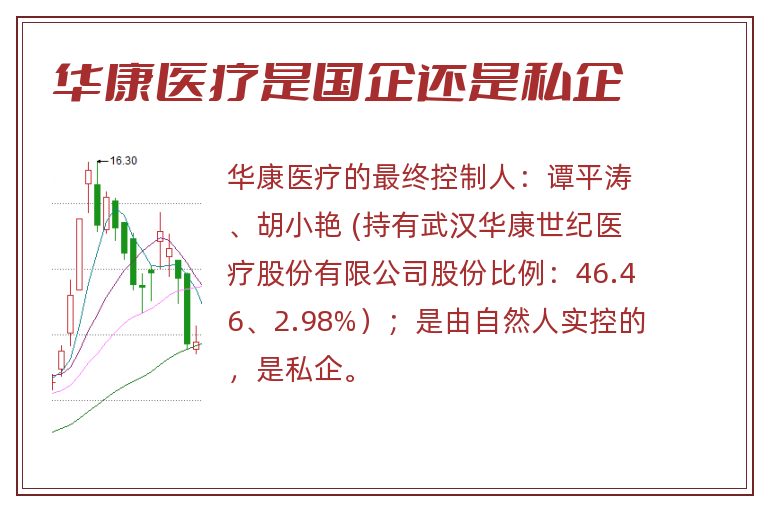 华康医疗是国企还是私企