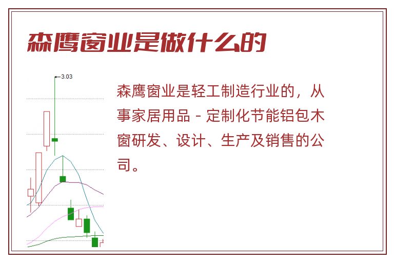 森鹰窗业是做什么的