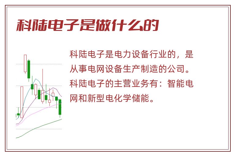 科陆电子是做什么的