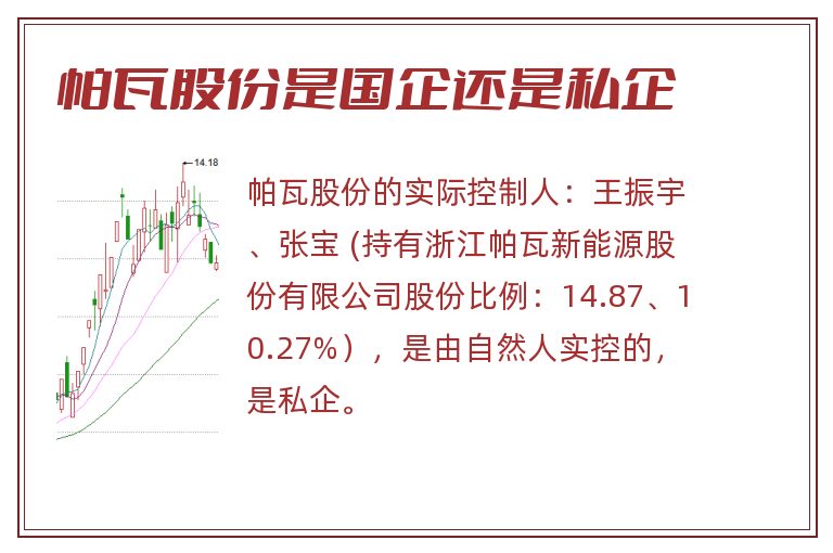 帕瓦股份是国企还是私企