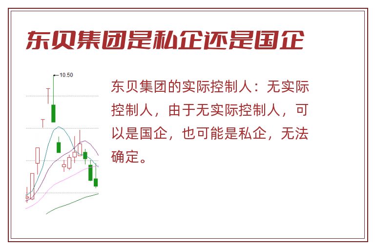 东贝集团是私企还是国企