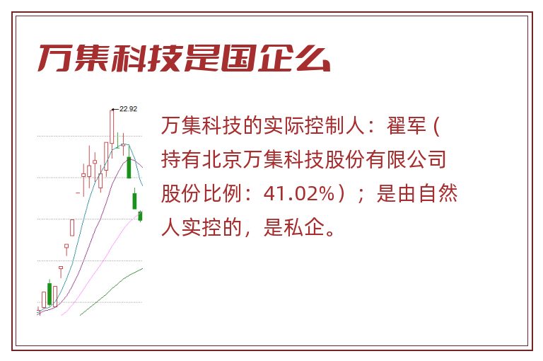 万集科技是国企么