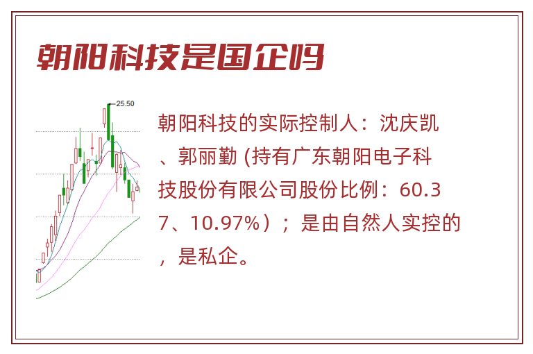 朝阳科技是国企吗