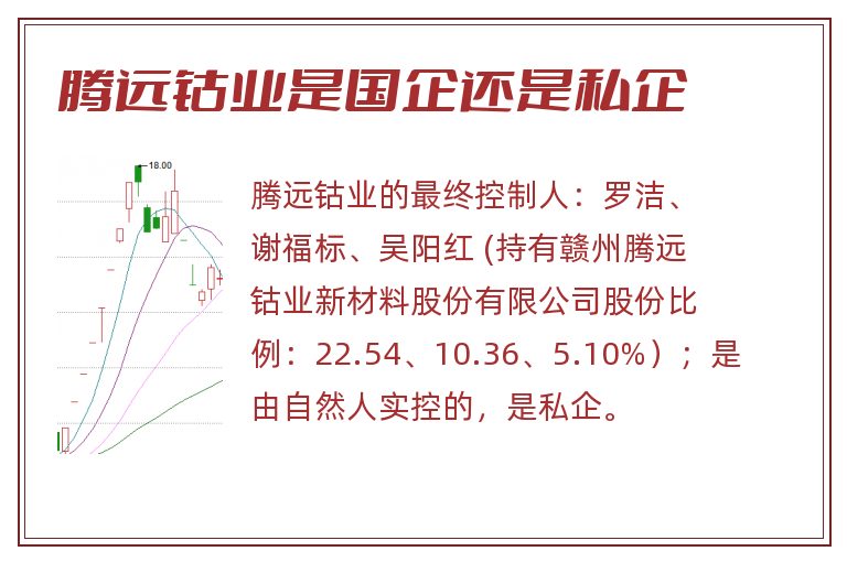 腾远钴业是国企还是私企