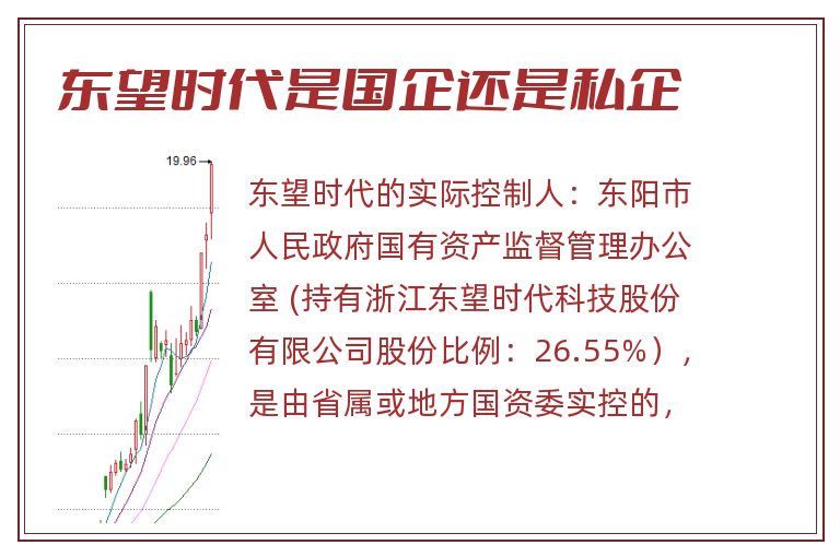 东望时代是国企还是私企