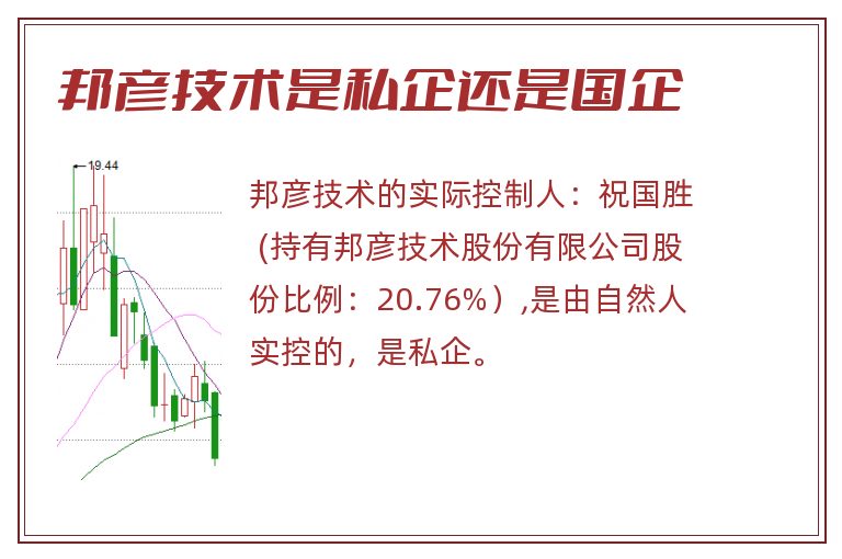 邦彦技术是私企还是国企