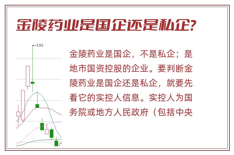 金陵药业是国企还是私企？