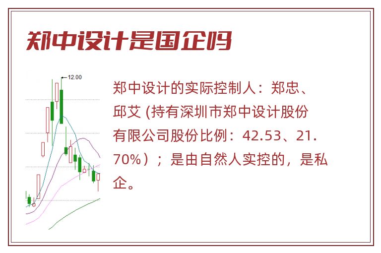 郑中设计是国企吗