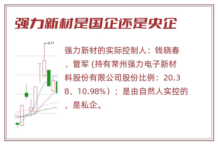 强力新材是国企还是央企