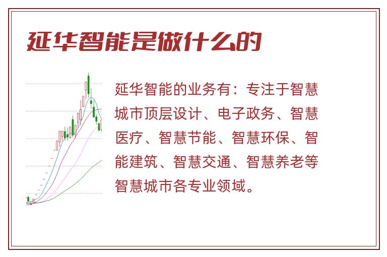 延华智能是做什么的