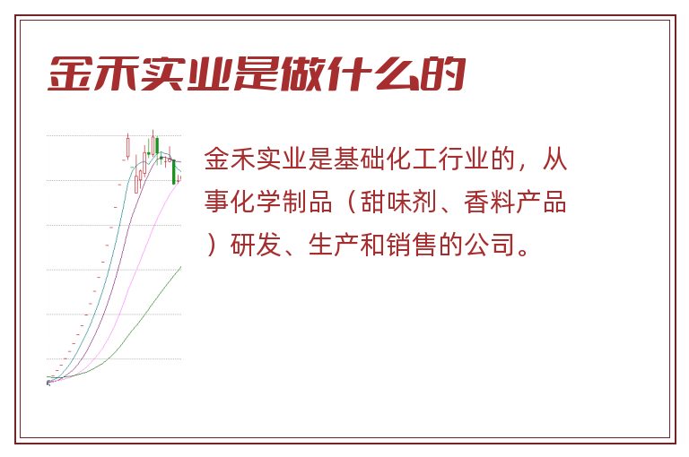 金禾实业是做什么的