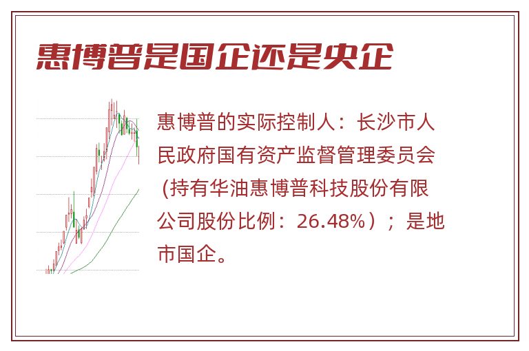 惠博普是国企还是央企