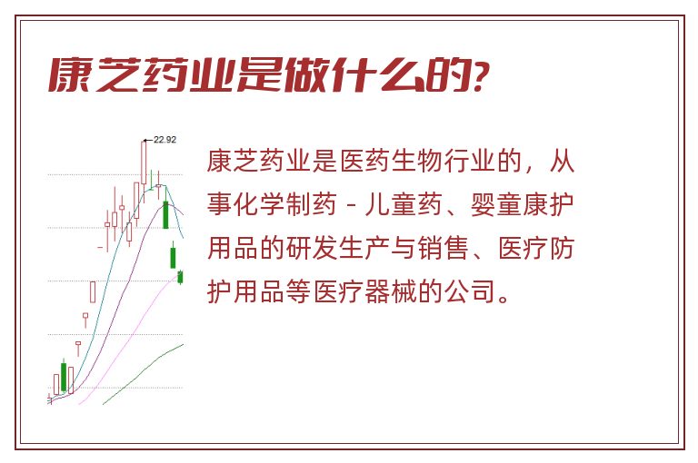 康芝药业是做什么的?