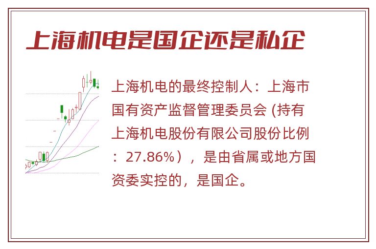 上海机电是国企还是私企