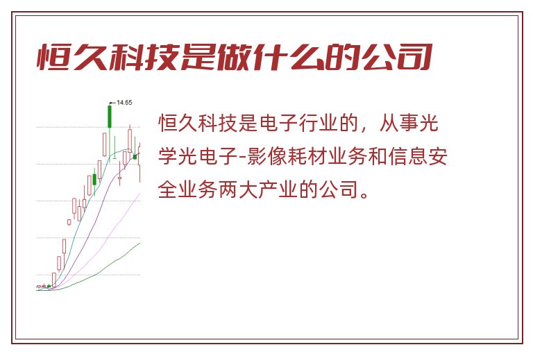 恒久科技是做什么的公司