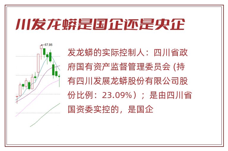 川发龙蟒是国企还是央企