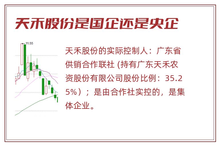 天禾股份是国企还是央企