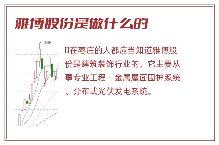 雅博股份是做什么的