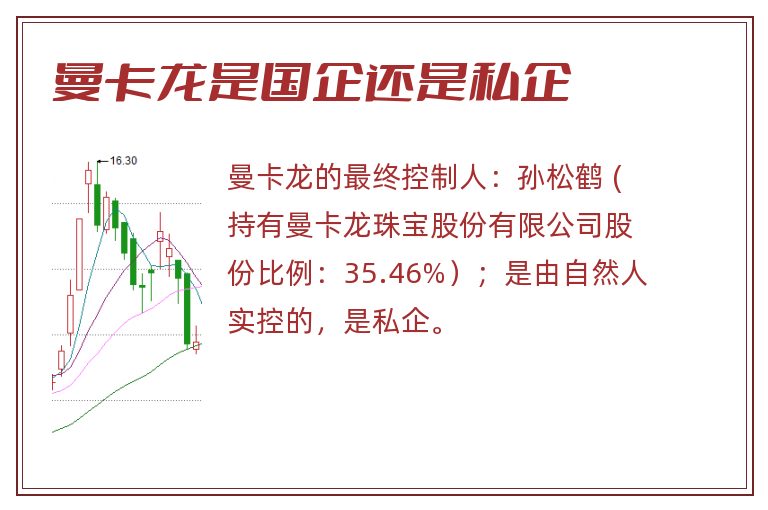 曼卡龙是国企还是私企