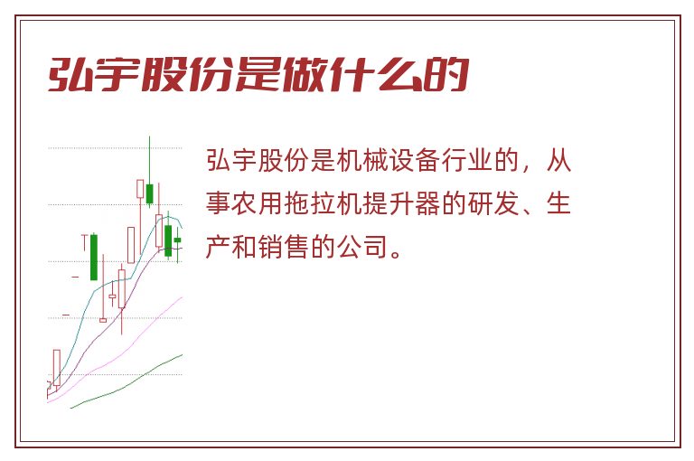 弘宇股份是做什么的