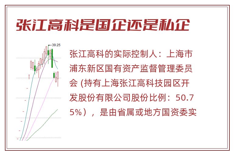 张江高科是国企还是私企