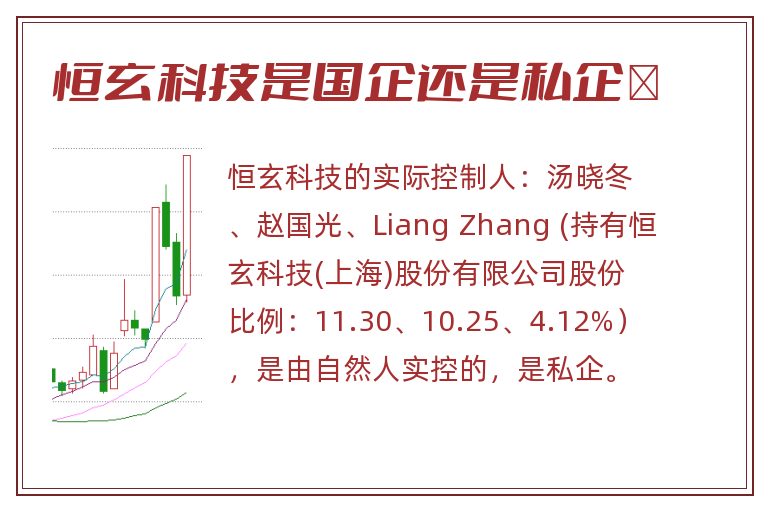 恒玄科技是国企还是私企	