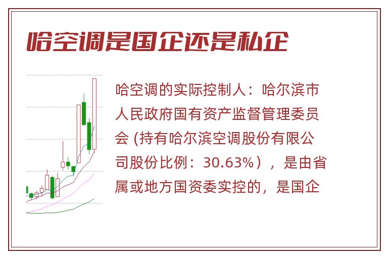 哈空调是国企还是私企