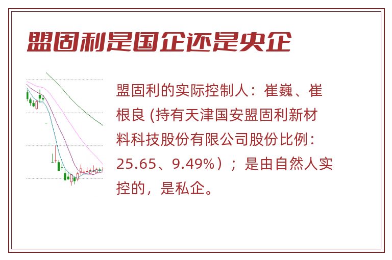 盟固利是国企还是央企