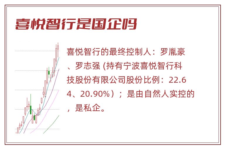 喜悦智行是国企吗