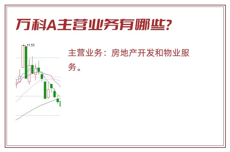 万科A主营业务有哪些？