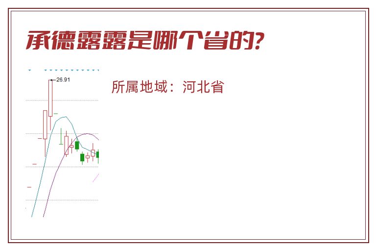 承德露露是哪个省的？