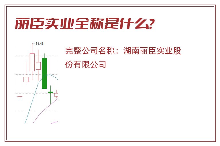 丽臣实业全称是什么？