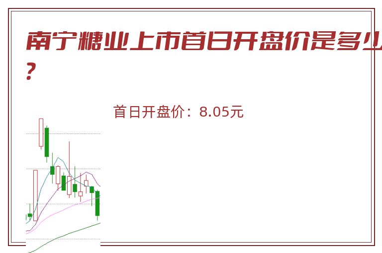 南宁糖业上市首日开盘价是多少？