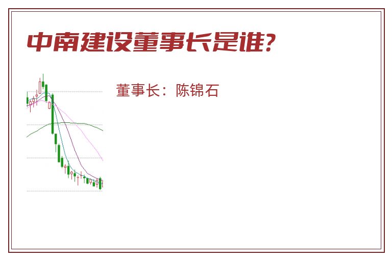 中南建设董事长是谁？