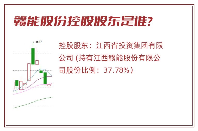 赣能股份控股股东是谁？