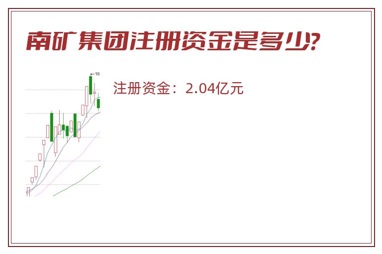 南矿集团注册资金是多少？