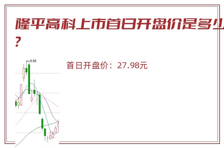 隆平高科上市首日开盘价是多少？