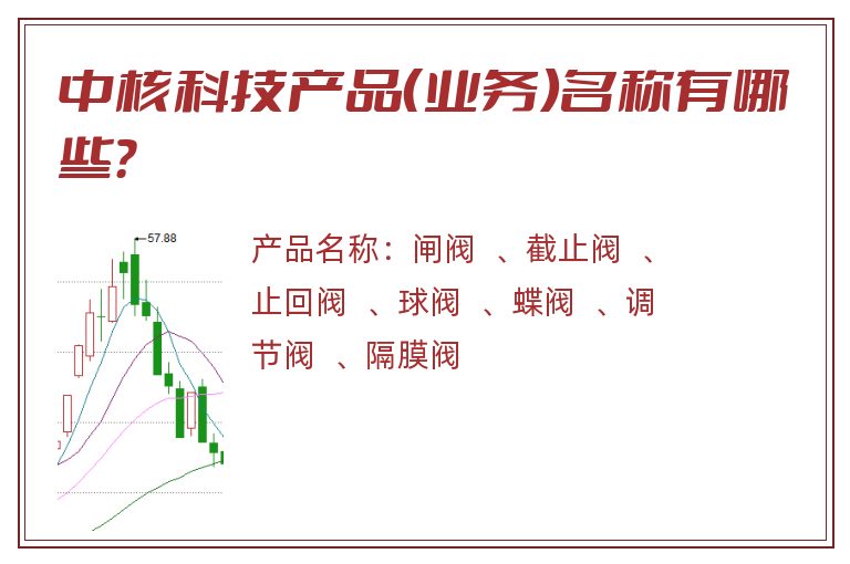 中核科技产品（业务）名称有哪些？