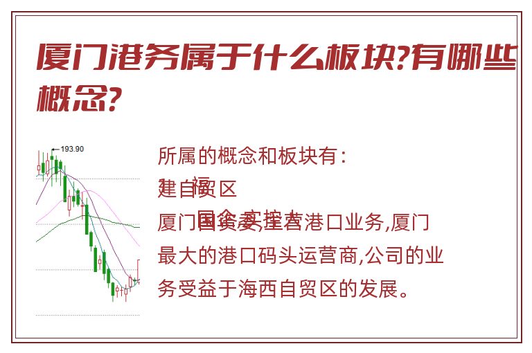 厦门港务属于什么板块？有哪些概念？