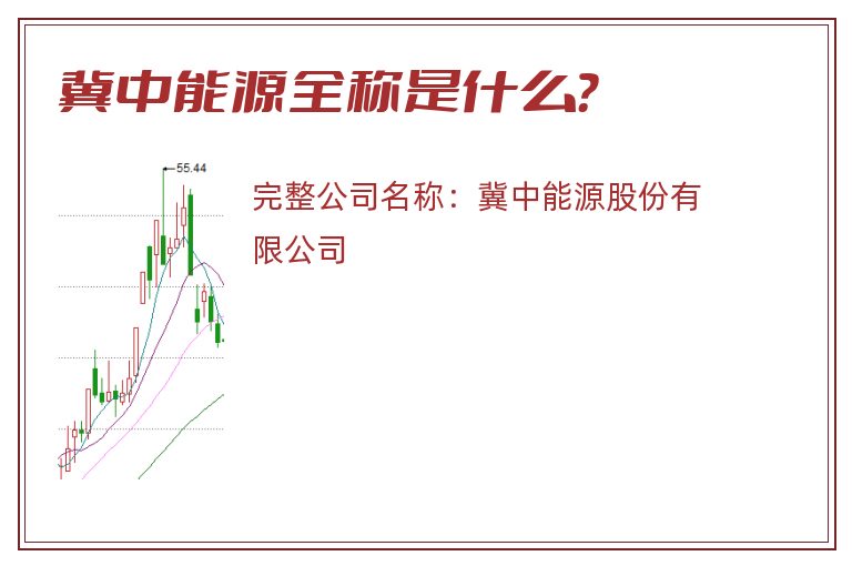 冀中能源全称是什么？