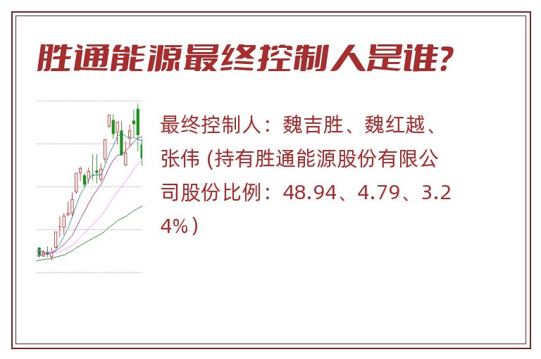 胜通能源最终控制人是谁？