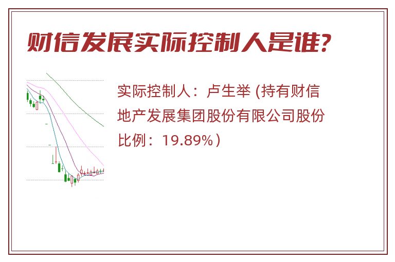 财信发展实际控制人是谁？