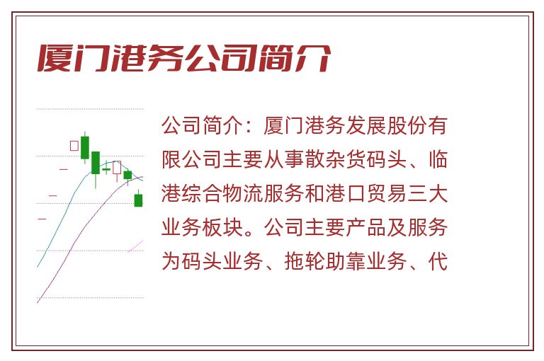 厦门港务公司简介