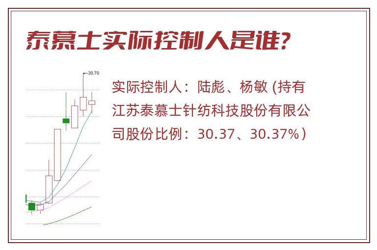 泰慕士实际控制人是谁？