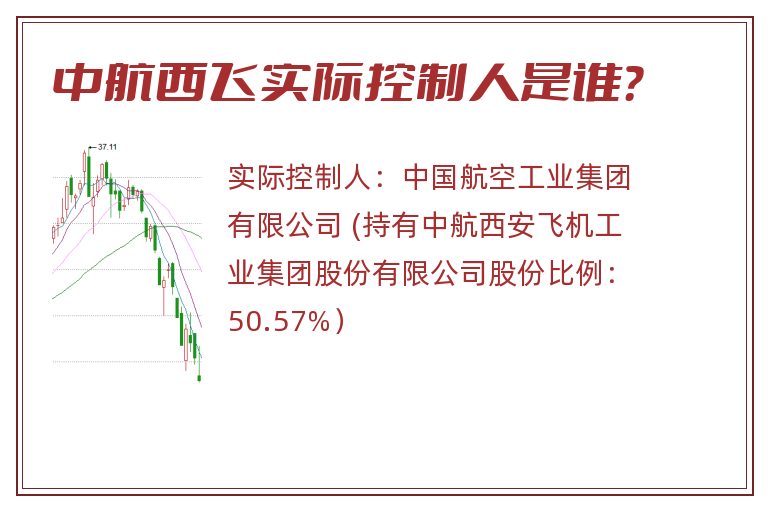 中航西飞实际控制人是谁？